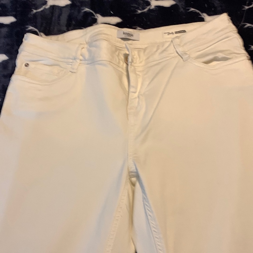Kenzie white jeans pretty skinny